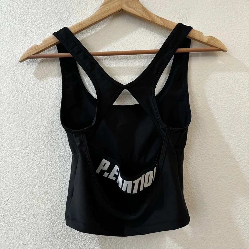 P.E Nation Womens Front Runner Tank Sports Bra Size XS Black - Picture 6 of 9